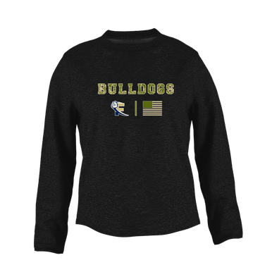 Fairdale Bulldogs Block F Camo Flag Women's Sweatshirt