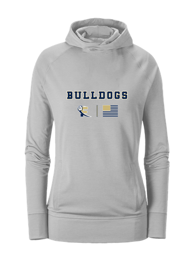 Fairdale Bulldogs Block F Team Colors Flag Women's Hoodie