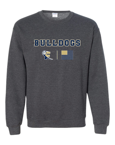 Fairdale Bulldogs Block F Team Colors Flag Men's Sweatshirt
