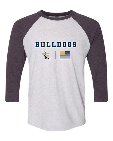 Fairdale Bulldogs Block F Team Colors Flag Men's Baseball T-Shirt