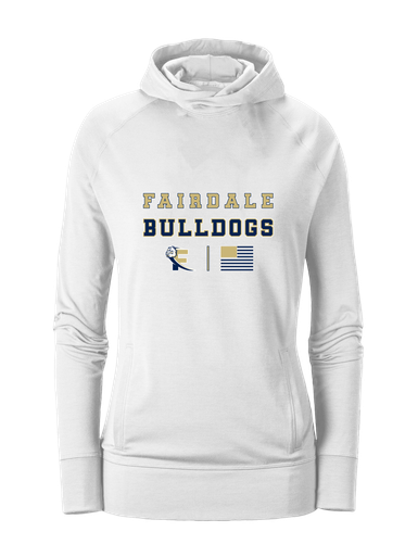 Fairdale Bulldogs Block F Spirit Flag Women's Hoodie