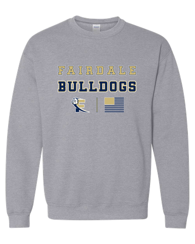 Fairdale Bulldogs Block F Spirit Flag Men's Sweatshirt