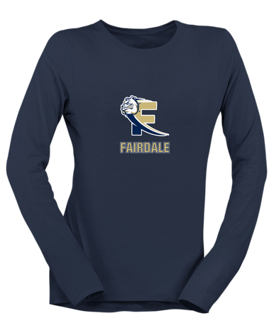 Fairdale Bulldogs Block F Mascot #2 Women's LS T-Shirt