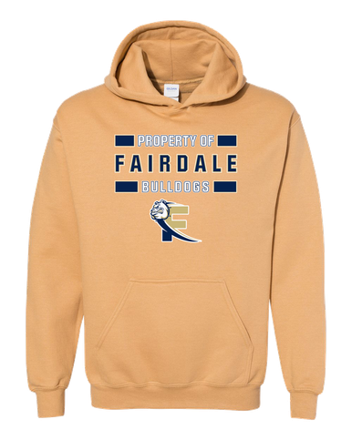 Fairdale Bulldogs Block F Property Of Men's Hoodie