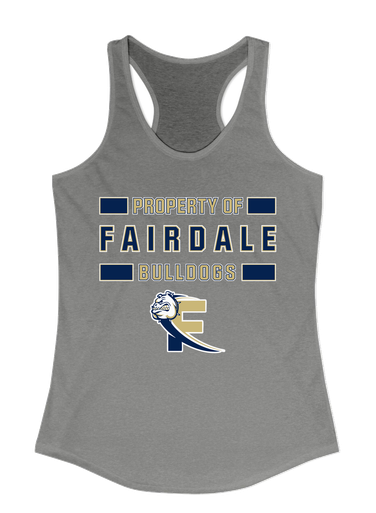 Fairdale Bulldogs Block F Property Of Women's Tank Top