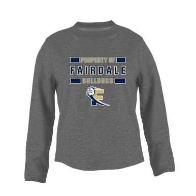 Fairdale Bulldogs Block F Property Of Women's Sweatshirt