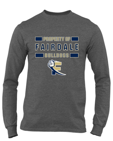 Fairdale Bulldogs Block F Property Of Men's Premium LS T-Shirt