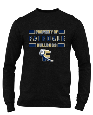 Fairdale Bulldogs Block F Property Of Men's LS T-Shirt