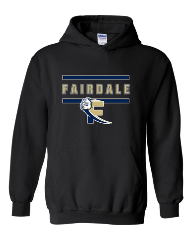 Fairdale Bulldogs Block F Mascot #4 Men's Hoodie