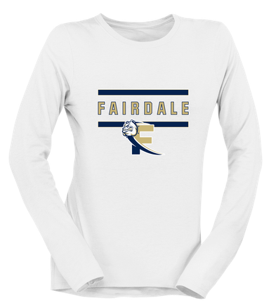 Fairdale Bulldogs Block F Mascot #4 Women's Premium LS T-Shirt