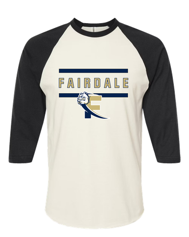 Fairdale Bulldogs Block F Mascot #4 Women's Baseball T-Shirt