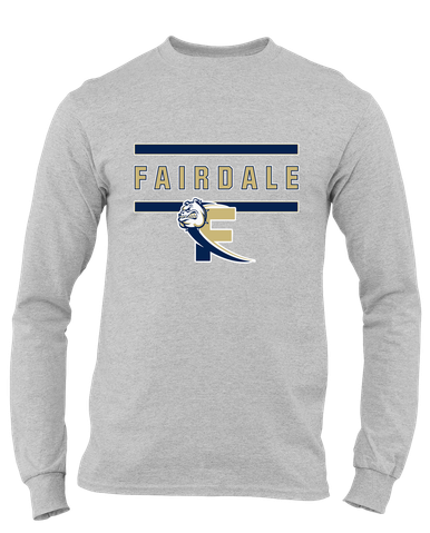 Fairdale Bulldogs Block F Mascot #4 Men's Premium LS T-Shirt