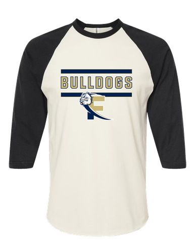Fairdale Bulldogs Block F Mascot #5 Men's Baseball T-Shirt