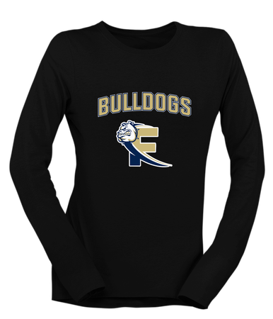 Fairdale Bulldogs Block F Mascot #6 Women's Premium LS T-Shirt