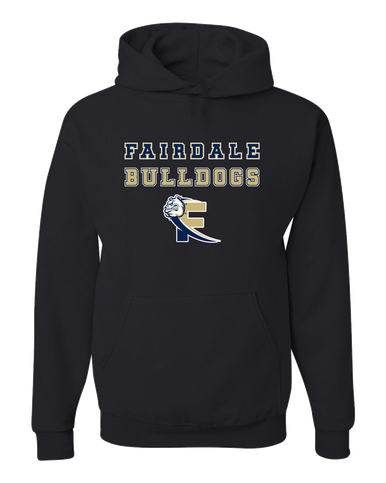 Fairdale Bulldogs Block F Spirit Men's Premium Hoodie