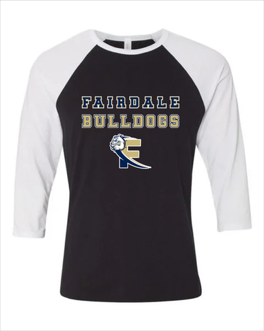 Fairdale Bulldogs Block F Spirit Men's Baseball T-Shirt