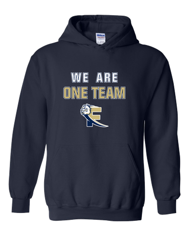 Fairdale Bulldogs Block F We Are One Team Men's Hoodie
