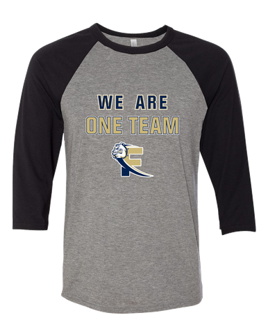 Fairdale Bulldogs Block F We Are One Team Men's Baseball T-Shirt