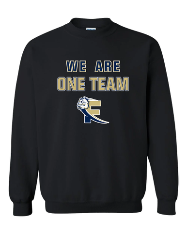 Fairdale Bulldogs Block F We Are One Team Men's Sweatshirt