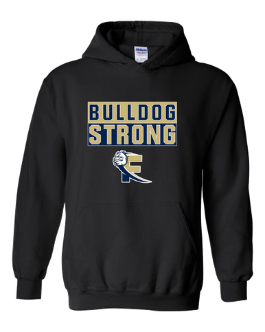 Fairdale Bulldogs Block F Strong #1 Men's Hoodie