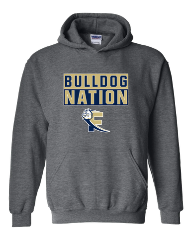 Fairdale Bulldogs Block F Nation #1 Men's Hoodie
