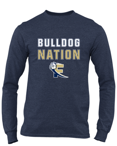 Fairdale Bulldogs Block F Nation #2 Men's LS T-Shirt