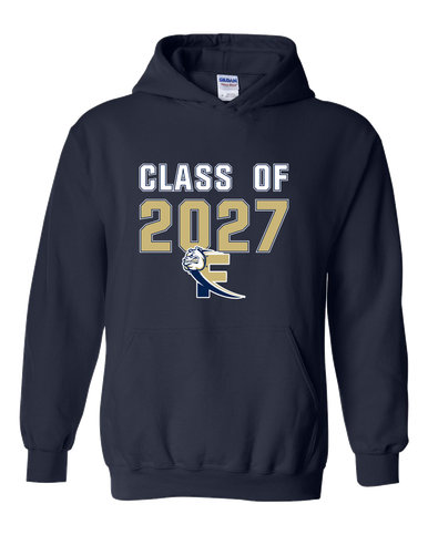 Fairdale Bulldogs Block F Class of 2027 Men's Hoodie
