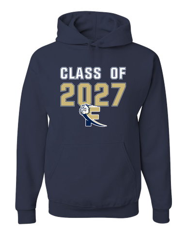 Fairdale Bulldogs Block F Class of 2027 Men's Premium Hoodie