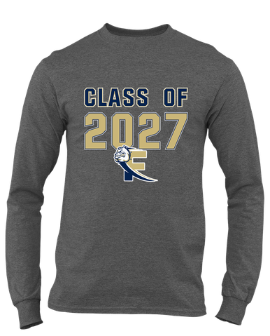 Fairdale Bulldogs Block F Class of 2027 Men's LS T-Shirt