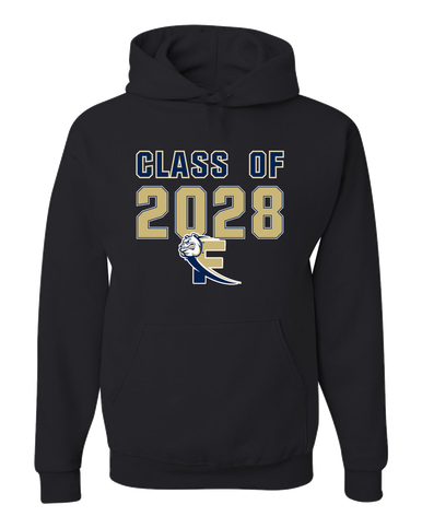Fairdale Bulldogs Block F Class of 2028 Men's Premium Hoodie