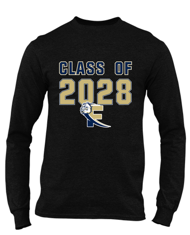 Fairdale Bulldogs Block F Class of 2028 Men's Premium LS T-Shirt