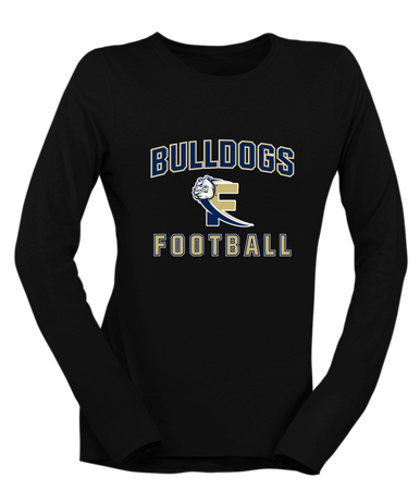 Fairdale Bulldogs Block F Football #1 Women's Premium LS T-Shirt