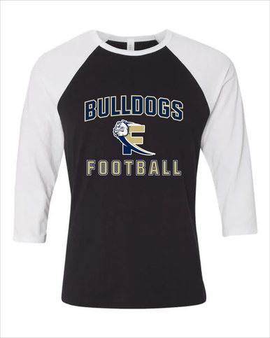 Fairdale Bulldogs Block F Football #1 Women's Baseball T-Shirt