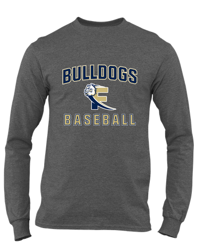 Fairdale Bulldogs Block F Baseball #1 Men's LS T-Shirt
