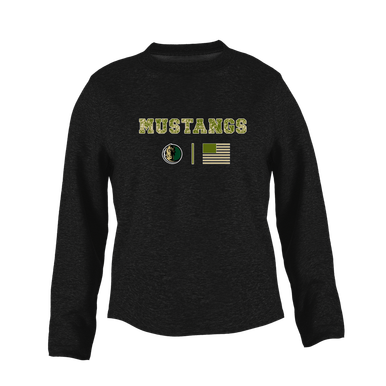 Morrow Mustangs Camo Flag Women's Sweatshirt