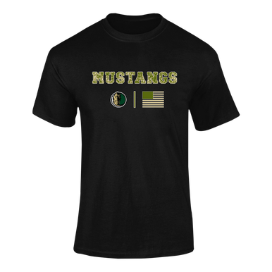 Morrow Mustangs Camo Flag Men's SS T-Shirt