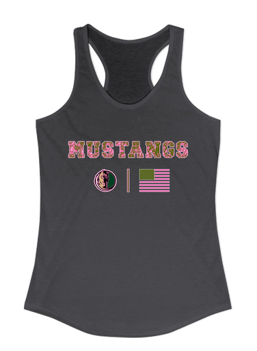Morrow Mustangs Pink Camo Flag Women's Tank Top