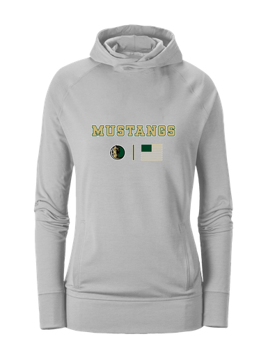 Morrow Mustangs Team Colors Flag Women's Hoodie
