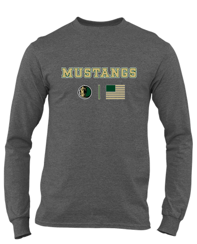 Morrow Mustangs Team Colors Flag Men's Premium LS T-Shirt
