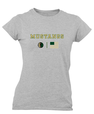 Morrow Mustangs Team Colors Flag Women's SS T-Shirt