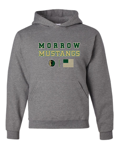 Morrow Mustangs Spirit Flag Men's Premium Hoodie