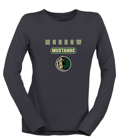Morrow Mustangs Mascot #3 Women's Premium LS T-Shirt