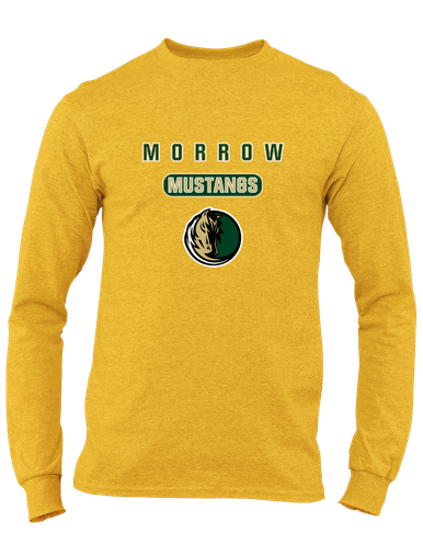 Morrow Mustangs Mascot #3 Men's LS T-Shirt