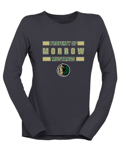 Morrow Mustangs Property Of Women's LS T-Shirt