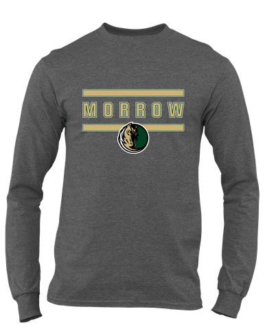Morrow Mustangs Mascot #4 Men's LS T-Shirt