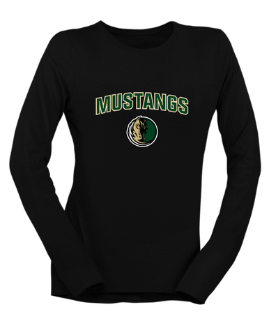 Morrow Mustangs Mascot #6 Women's Premium LS T-Shirt