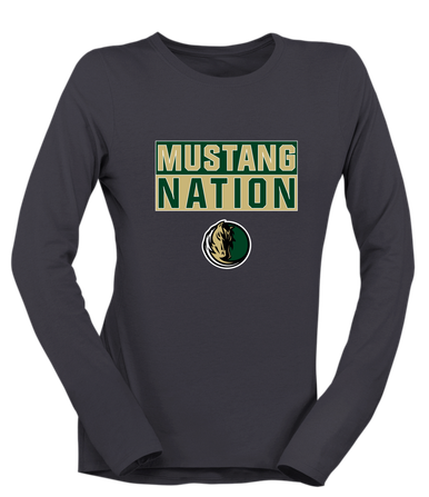 Morrow Mustangs Nation #1 Women's Premium LS T-Shirt