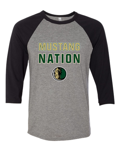 Morrow Mustangs Nation #2 Women's Baseball T-Shirt