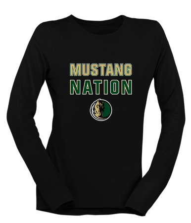 Morrow Mustangs Nation #2 Women's LS T-Shirt