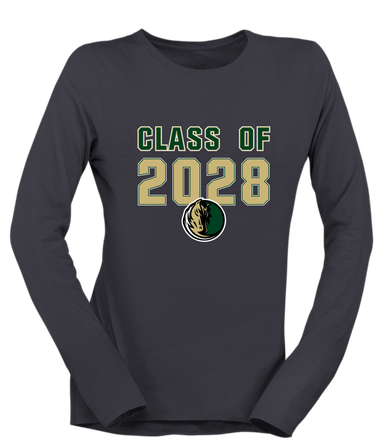 Morrow Mustangs Class of 2028 Women's Premium LS T-Shirt